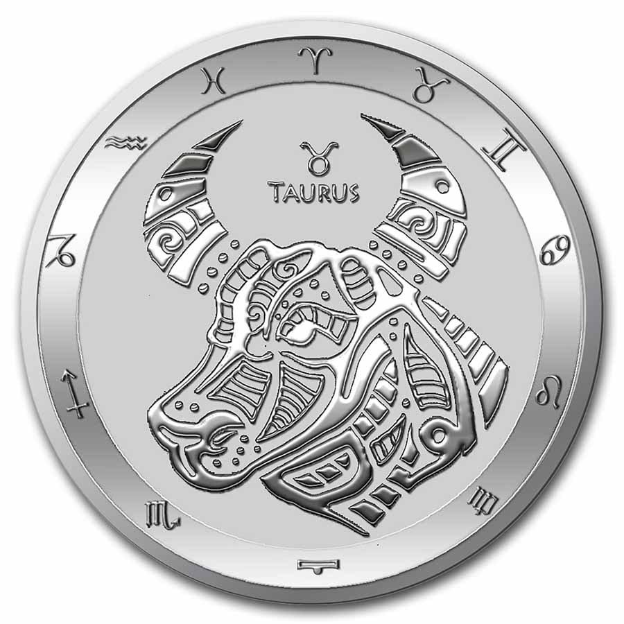 Buy 2022 Tokelau 1 oz Silver $5 Zodiac Series: Taurus BU