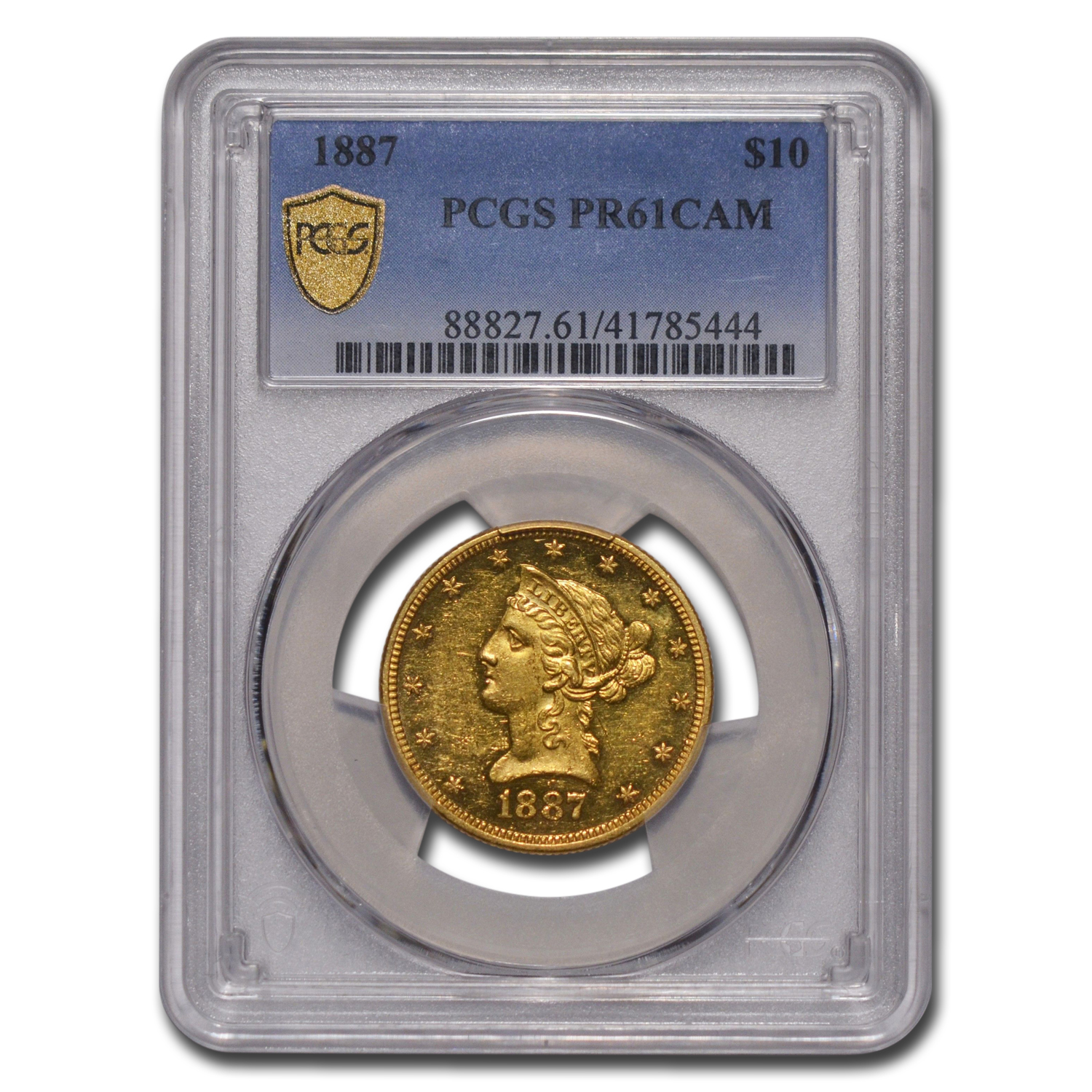 Buy 1887 $10 Liberty Gold Eagle PR-61 Cameo PCGS