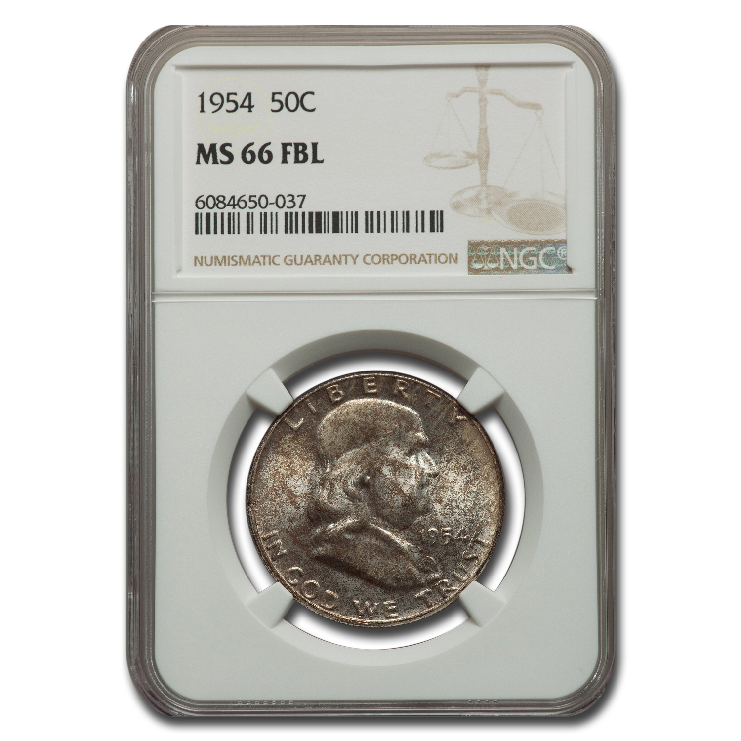 Buy 1954 Franklin Half Dollar MS-66 NGC (FBL)