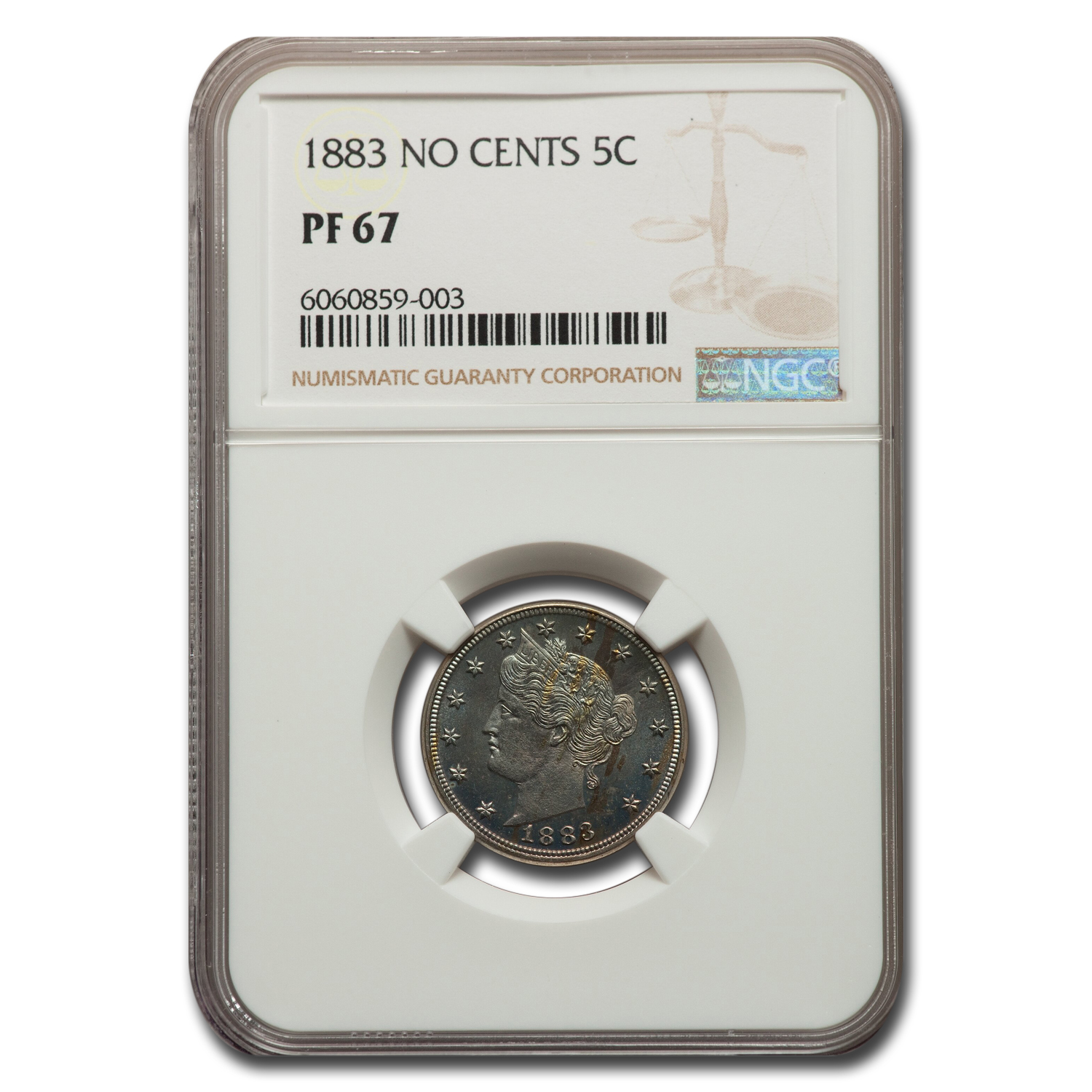 Buy 1883 Liberty Head V Nickel PF-67 NGC (No Cents)