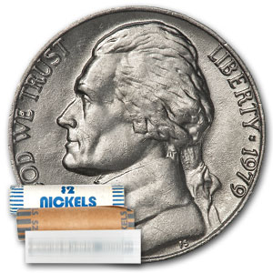 Buy 1979 Jefferson Nickel 40-Coin Roll BU