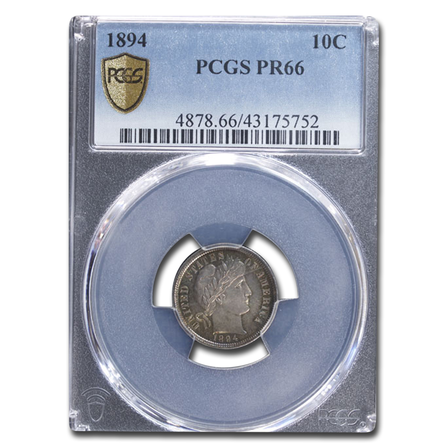 Buy 1894 Barber Dime PR-66 PCGS