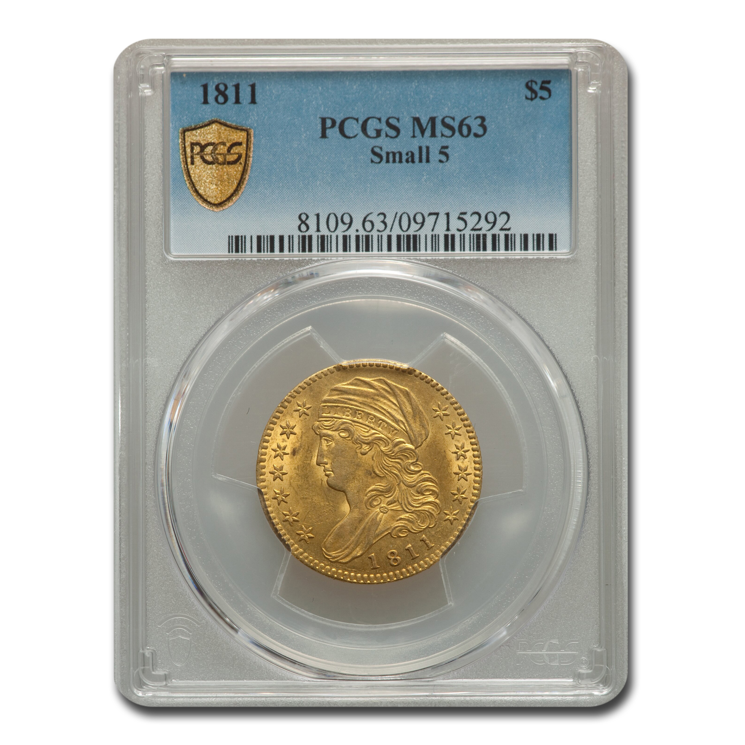 Buy 1811 $5 Capped Bust Gold Half Eagle MS-63 PCGS (Small 5)