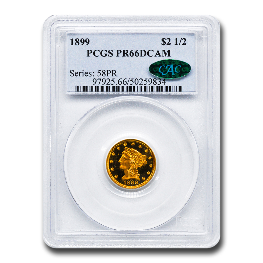 Buy 1899 $2.50 Liberty Gold Quarter Eagle PR-66 DCAM PCGS CAC