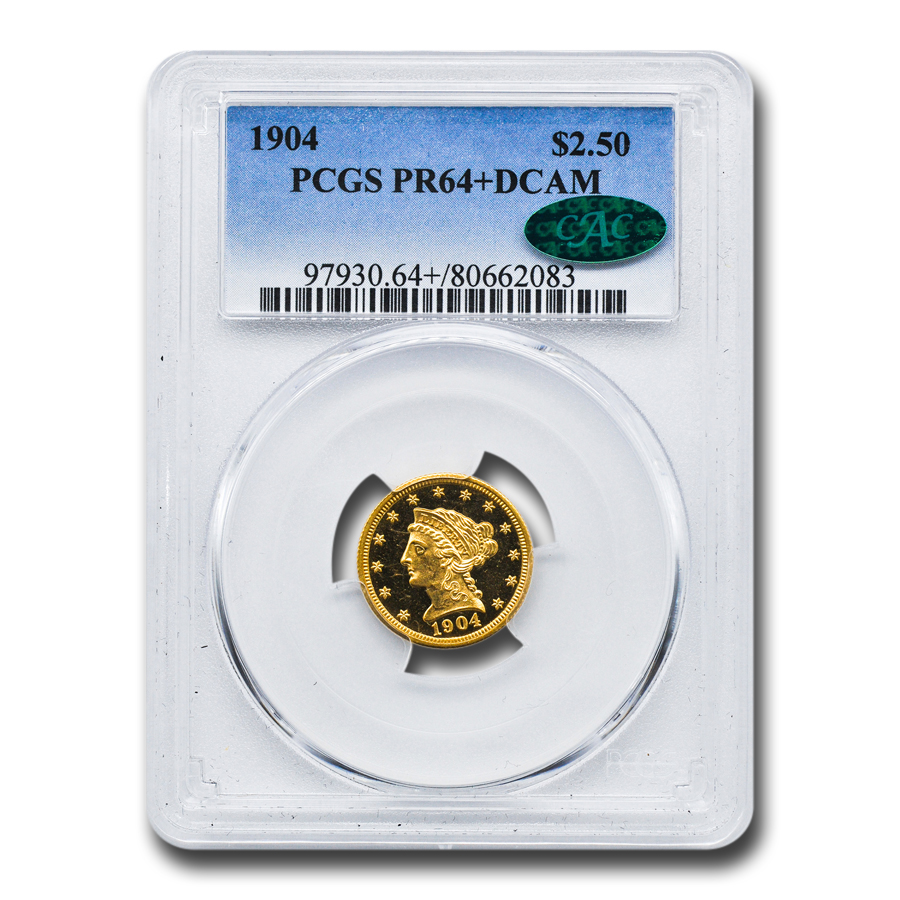 Buy 1904 $2.50 Liberty Gold Quarter Eagle PR-64+ DCAM PCGS CAC