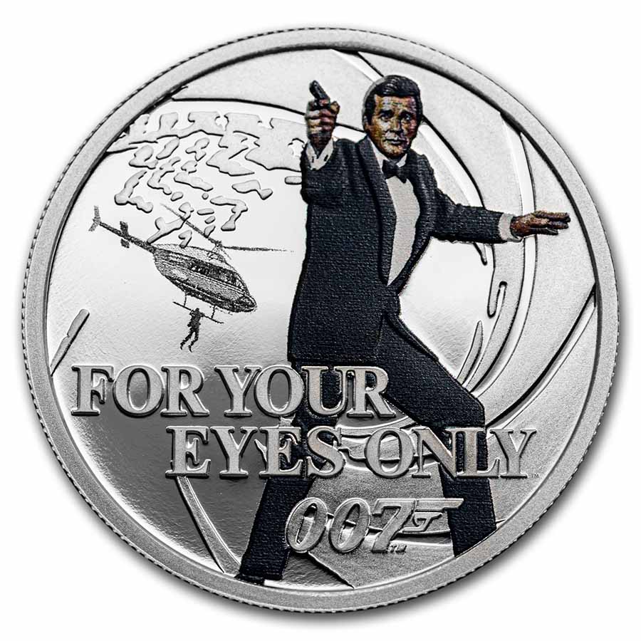 Buy 2021 Tuvalu 1/2 oz Silver 007 James Bond For Your Eyes Only - Click Image to Close