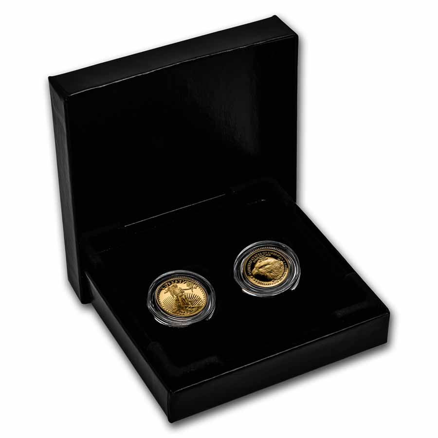 Buy 2021-W 1/10 oz Proof Gold Eagle Designer Set (w/Box & COA)