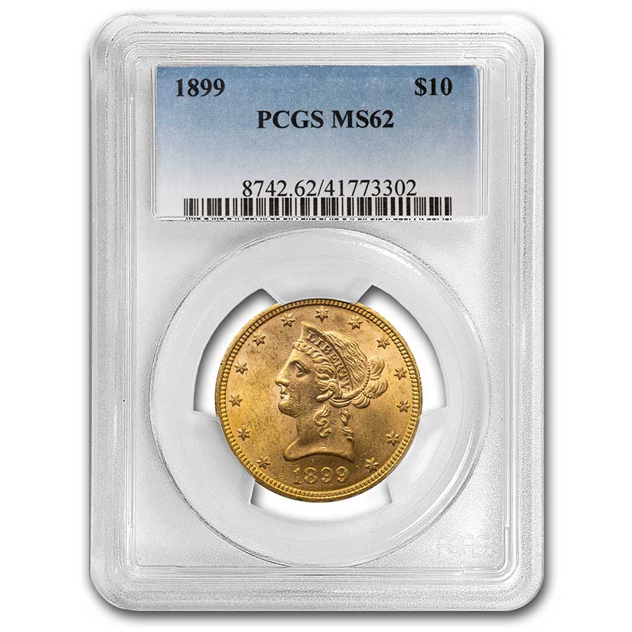 Buy 1899 $10 Liberty Gold Eagle MS-62 PCGS