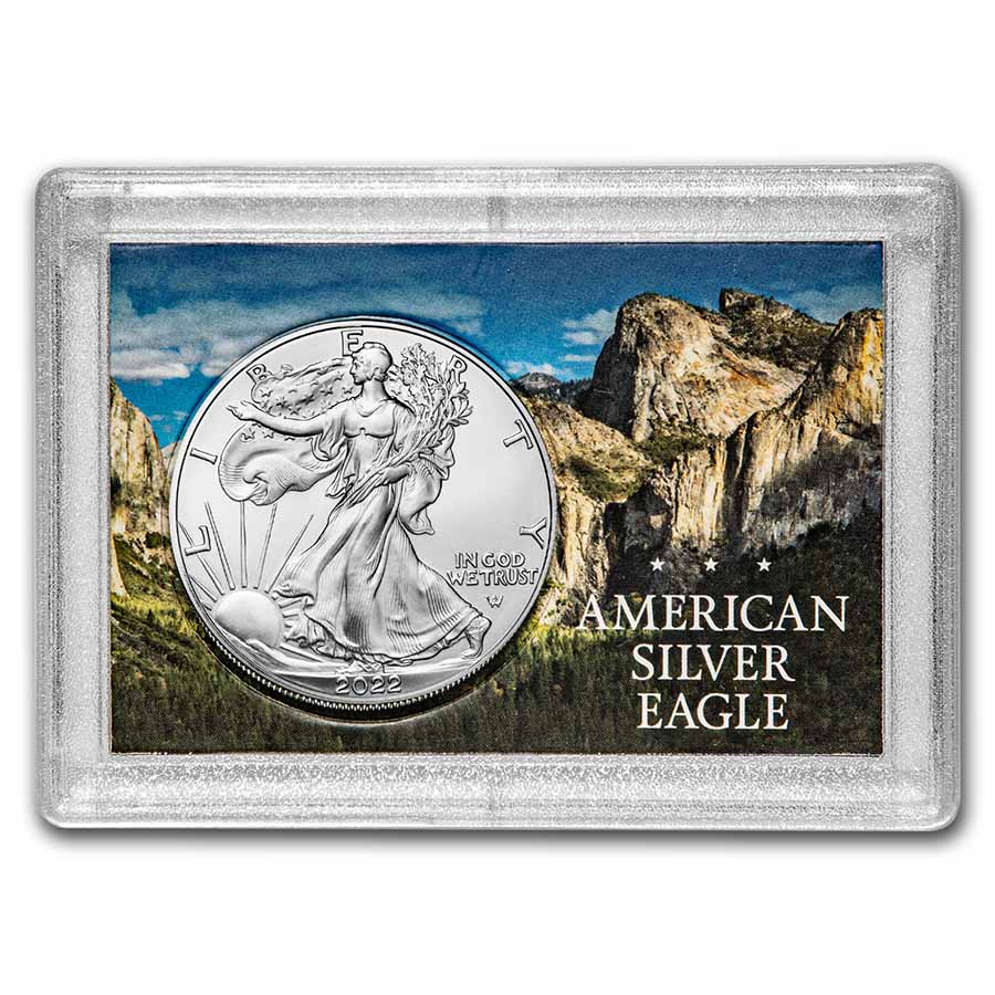 Buy 2022 1 oz Silver Eagle - w/Harris Holder, Yosemite Park Design