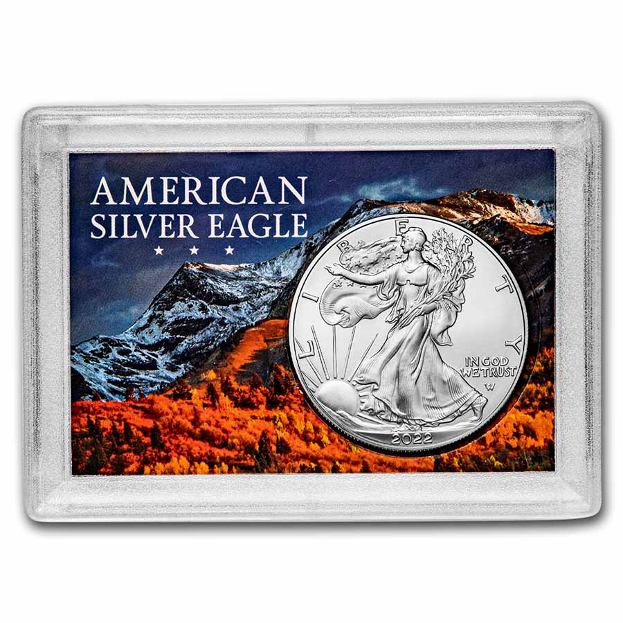 Buy 2022 1 oz Silver Eagle - w/Harris Holder, Rocky Mountain Design