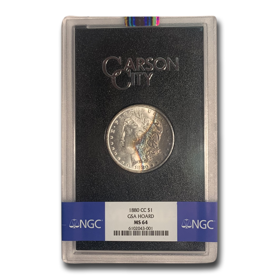 Buy 1880-CC Morgan Dollar MS-64 NGC (Beautiful Toning, GSA)