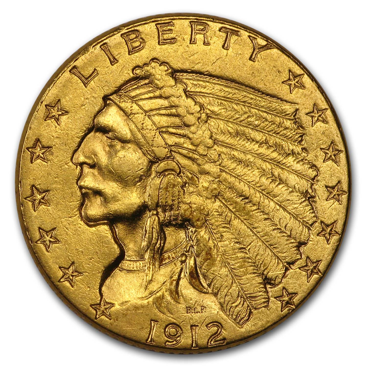 Buy 1912 $2.50 Indian Gold Quarter Eagle AU - Click Image to Close