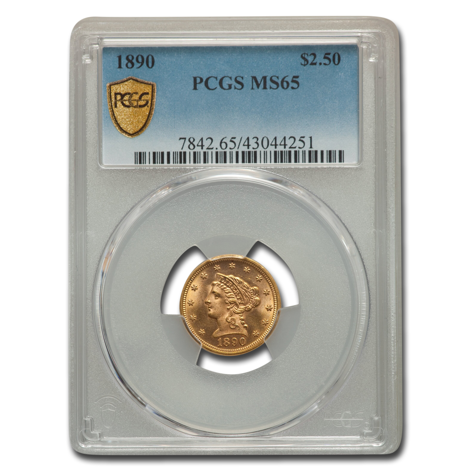 Buy 1890 $2.50 Liberty Gold Quarter Eagle MS-65 PCGS