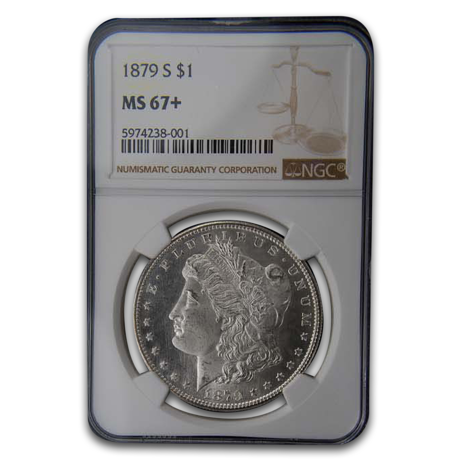 Buy 1879-S Morgan Silver Dollar MS-67+ NGC (Plus Designation)