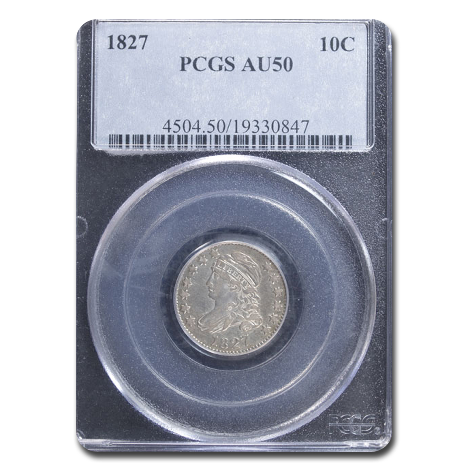 Buy 1827 Capped Bust Dime AU-50 PCGS