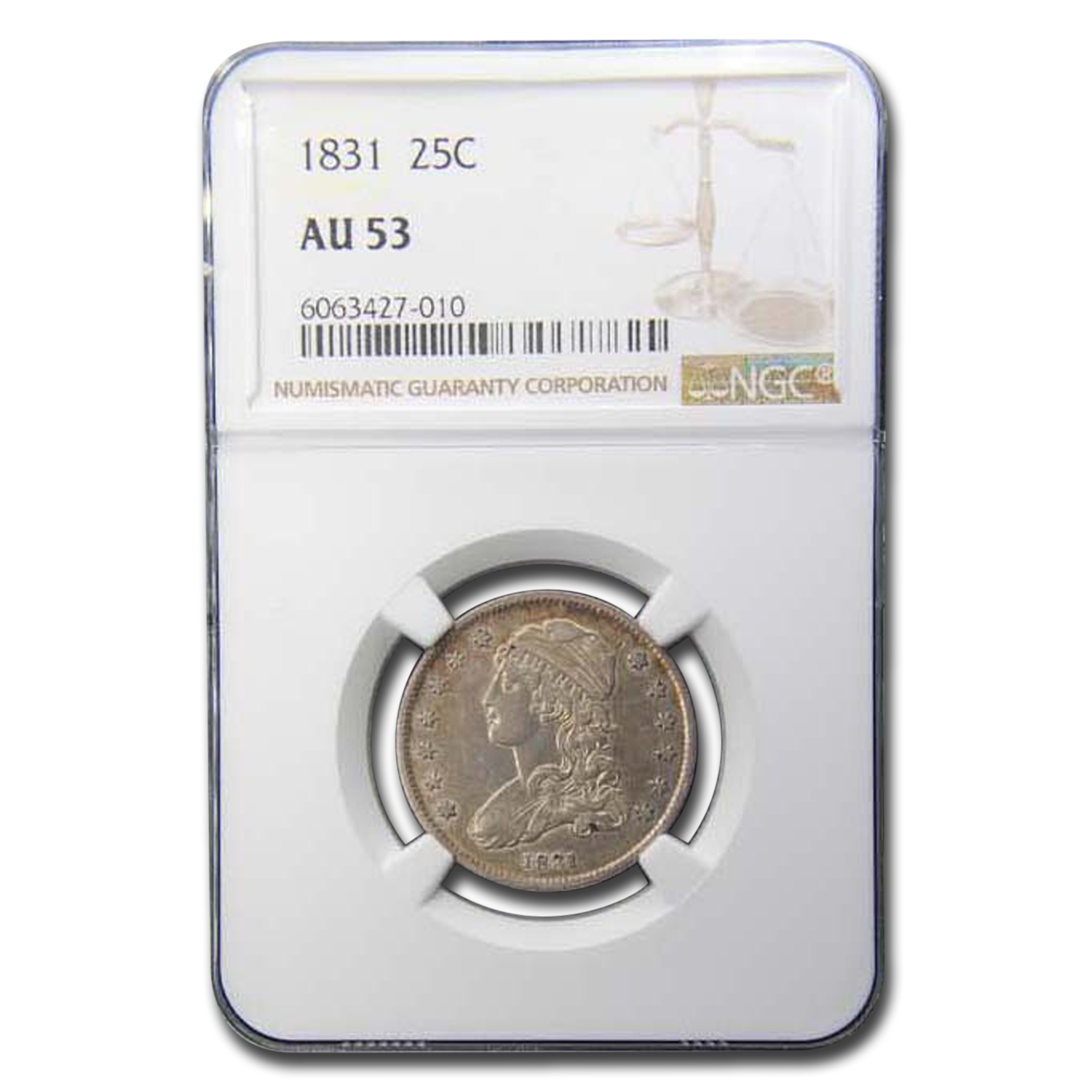 Buy 1831 Capped Bust Quarter AU-53 NGC - Click Image to Close