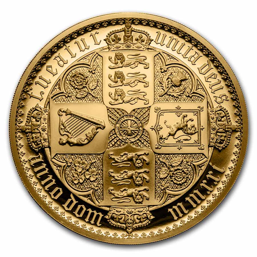 Buy 2021 GB 1 kilo Gold Gothic Crown Proof Box & COA - Click Image to Close