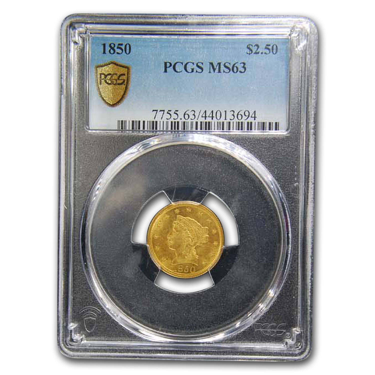 Buy 1850 $2.50 Liberty Gold Quarter Eagle MS-63 PCGS