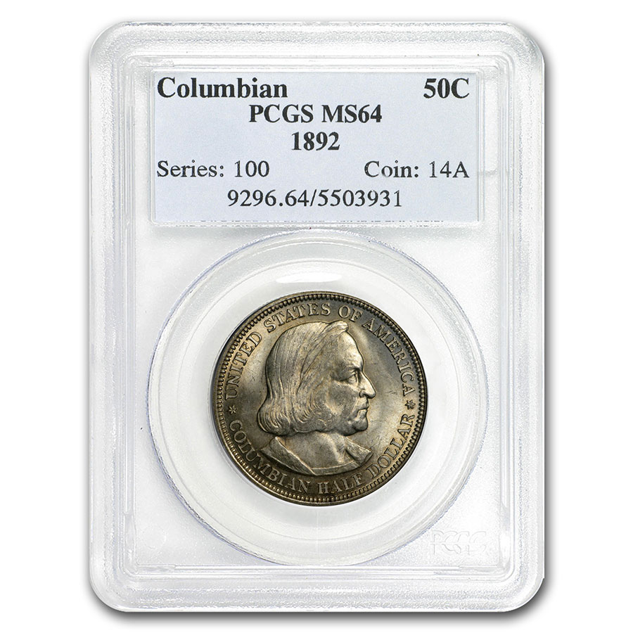 Buy 1892 Columbian Expo Half Dollar MS-64 PCGS