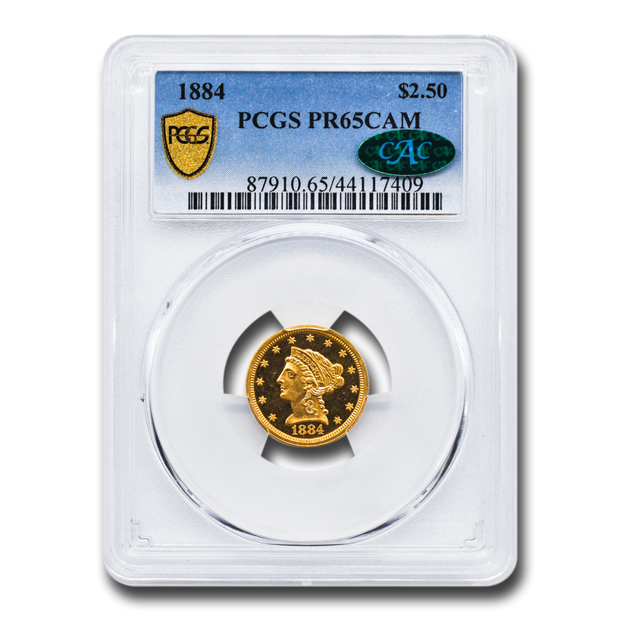 Buy 1884 $2.50 Liberty Gold Quarter Eagle PR-65 Cameo PCGS