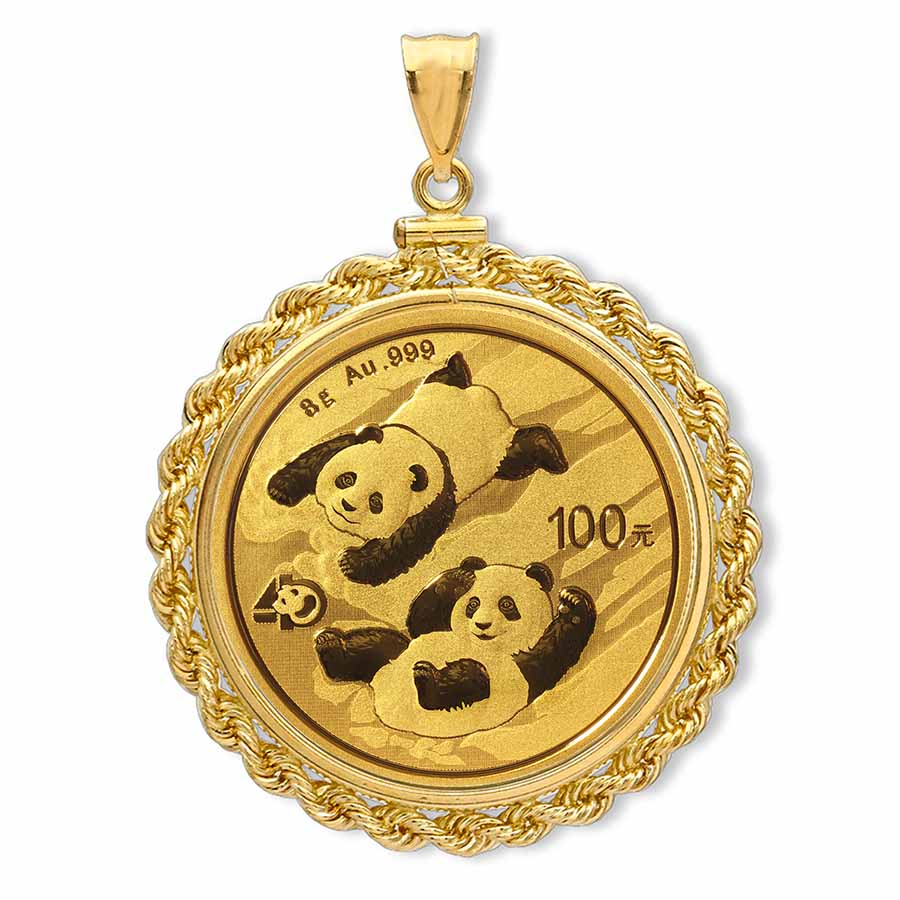 Buy 2022 8 gram Gold Panda Pendant (Rope-Screw Top Bezel) - Click Image to Close