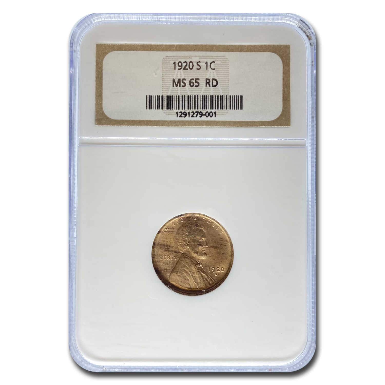 Buy 1920-S Lincoln Cent MS-65 NGC (Red)