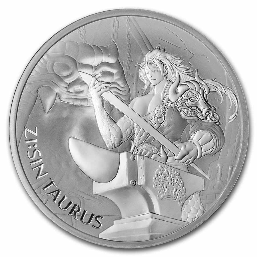 Buy 2021 South Korea 1 oz Silver ZI:SIN Taurus BU - Click Image to Close