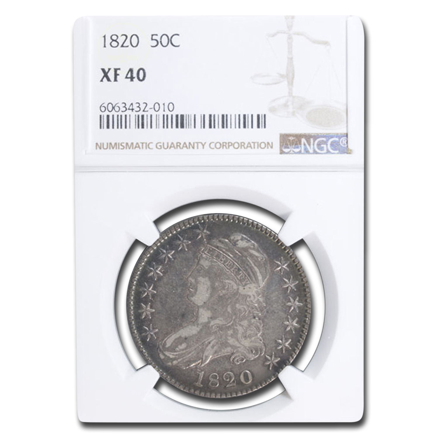 Buy 1820 Capped Bust Half Dollar XF-40 NGC - Click Image to Close