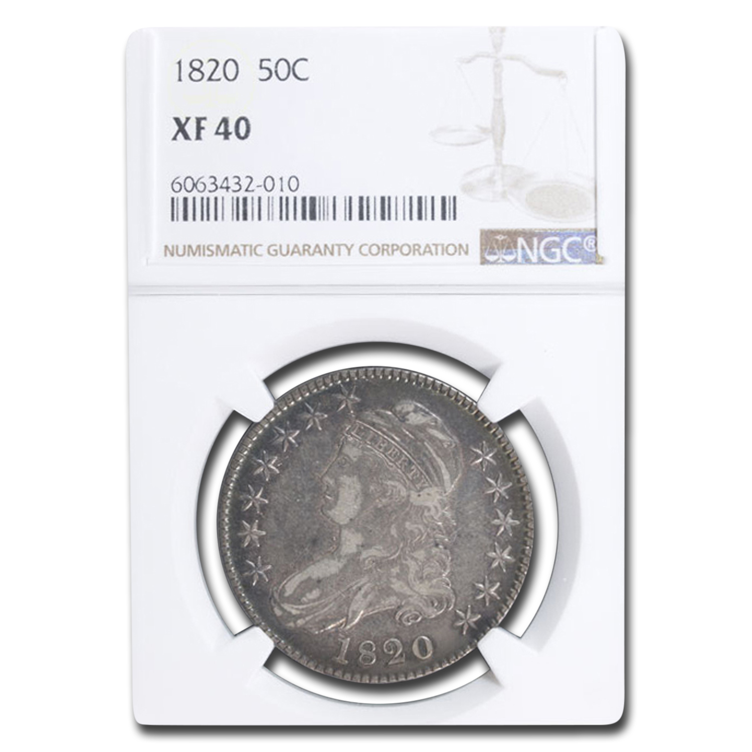 Buy 1820 Capped Bust Half Dollar XF-40 NGC