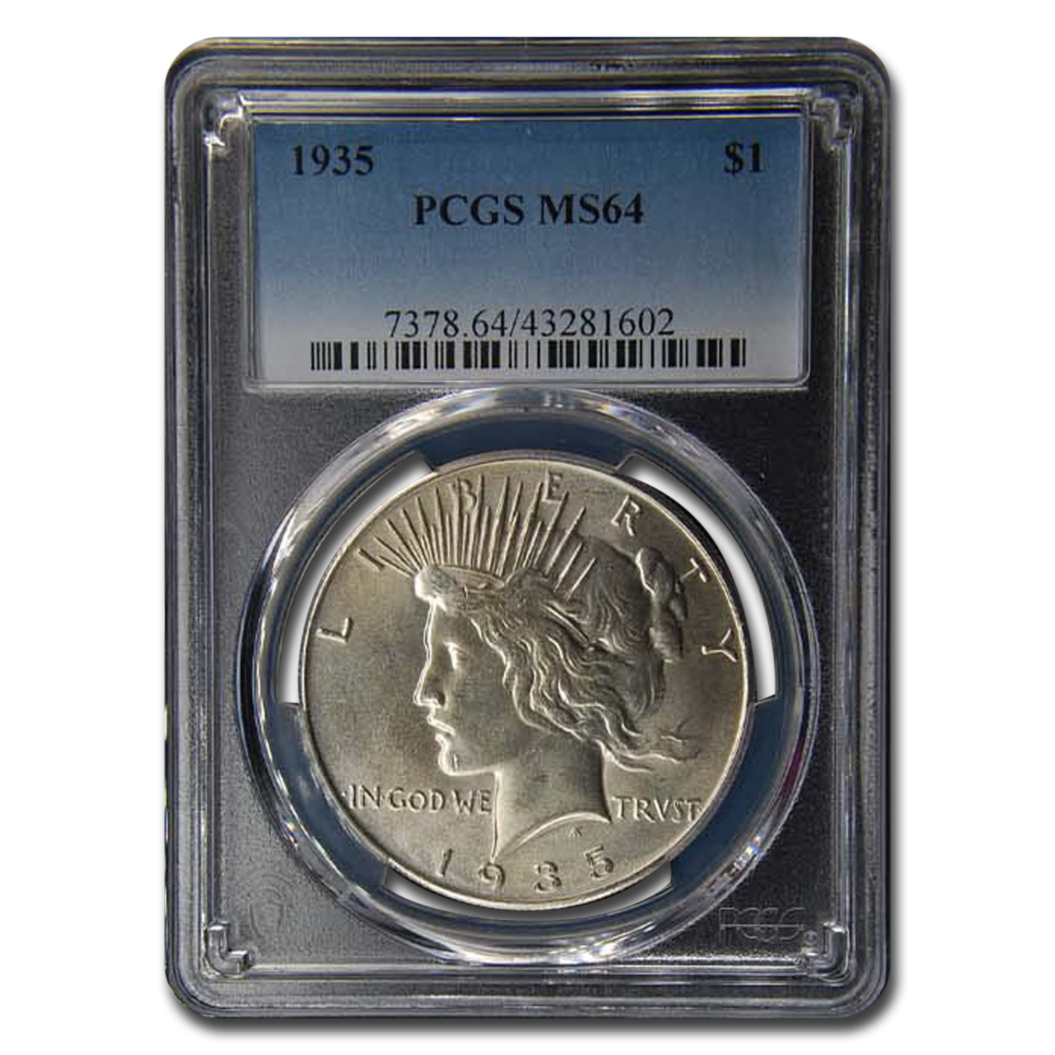 Buy 1935 Peace Dollar MS-64 PCGS