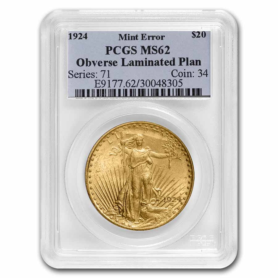 Buy 1924 $20 St-Gaudens Gold Dbl Eagle MS-62 Mint Er