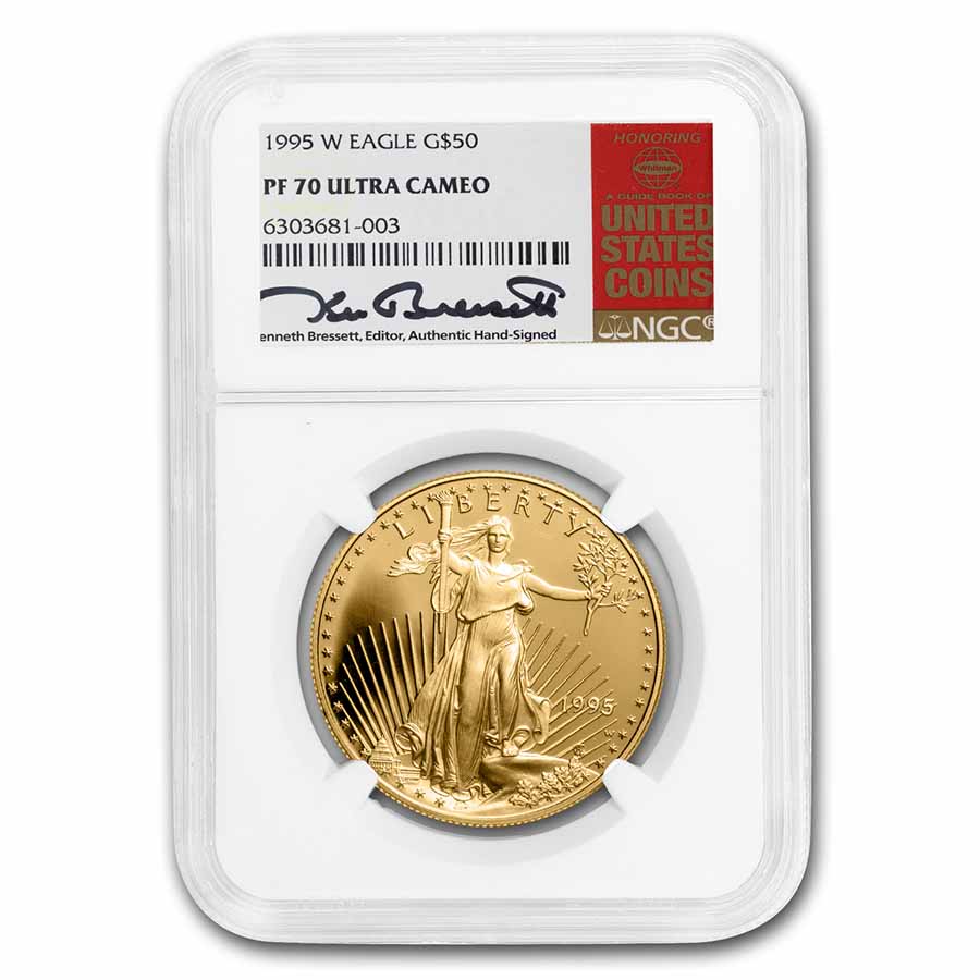 Buy 1995-W 1 oz Pf Gold Eagle PF-70 Bressett Red Bk