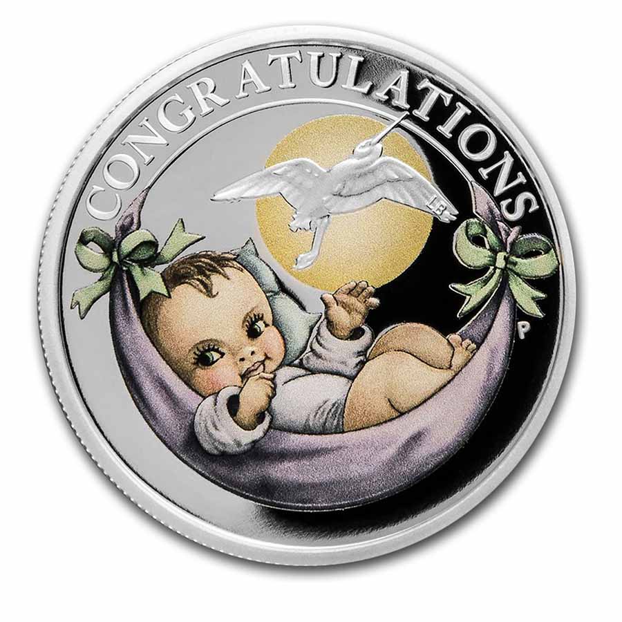 2022 Tuvalu 1/2 oz Silver Newborn Proof - Click Image to Close