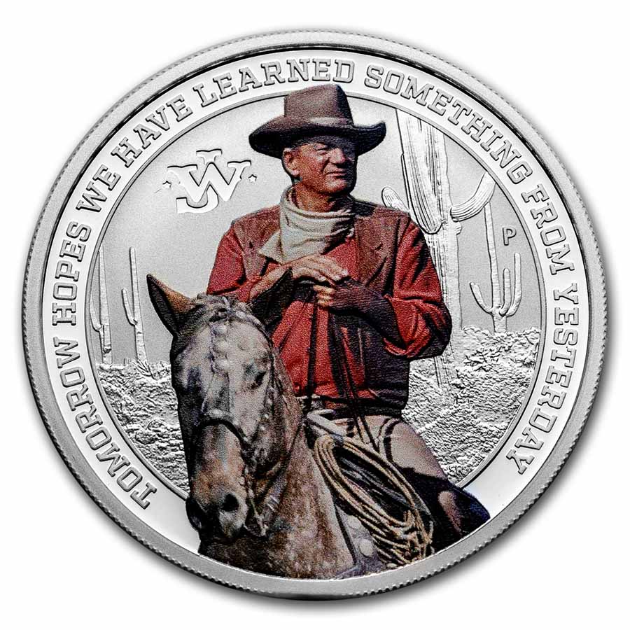 2022 Tuvalu 1 oz Silver John Wayne Proof