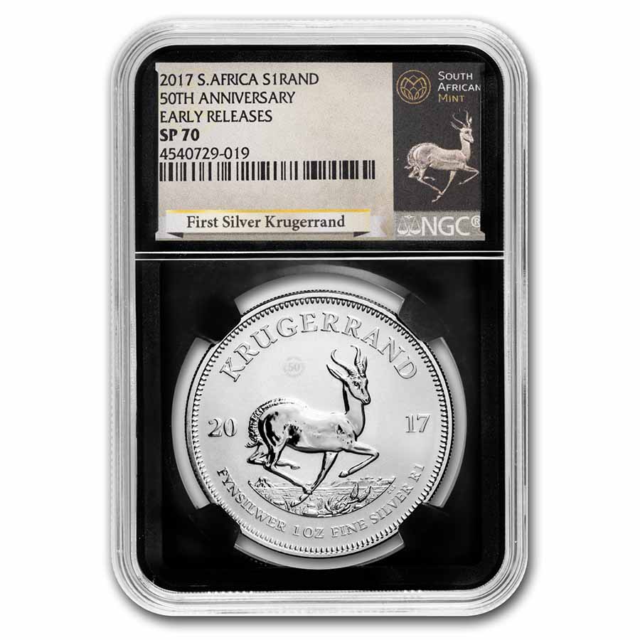 Buy 2017 South Africa 1 oz Silver Krugerrand SP-70 NGC (ER)