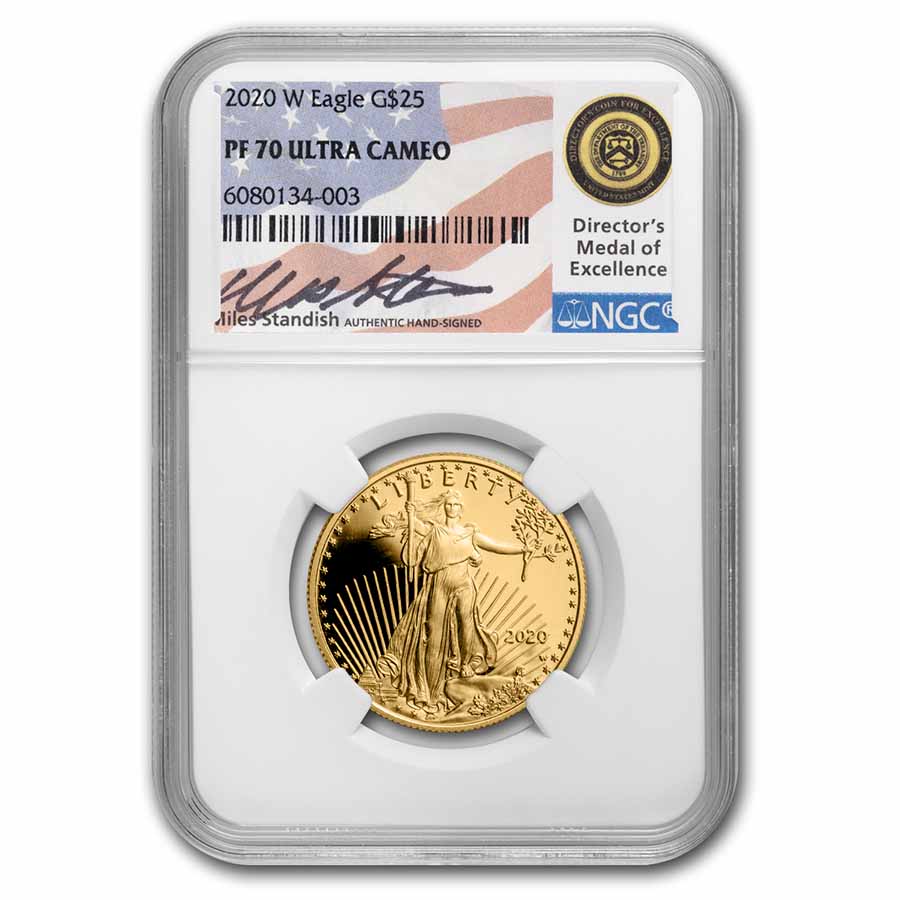 Buy 1/2 oz Proof Gold Eagle PF-70 NGC (Random Year/Signature)