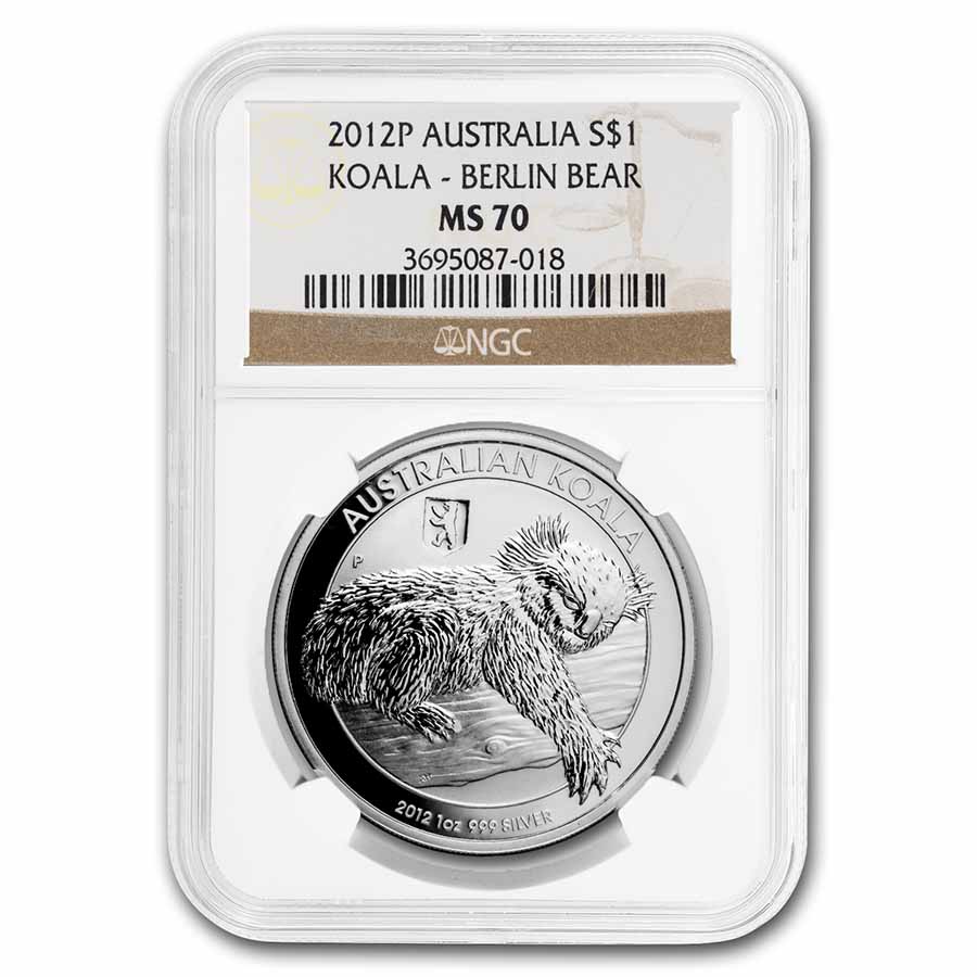 Buy 2012 Australia 1 oz Silver Koala MS-70 NGC (Various Label) - Click Image to Close
