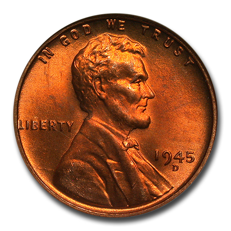 Buy 1945-D Lincoln Cent MS-67 NGC (Red)