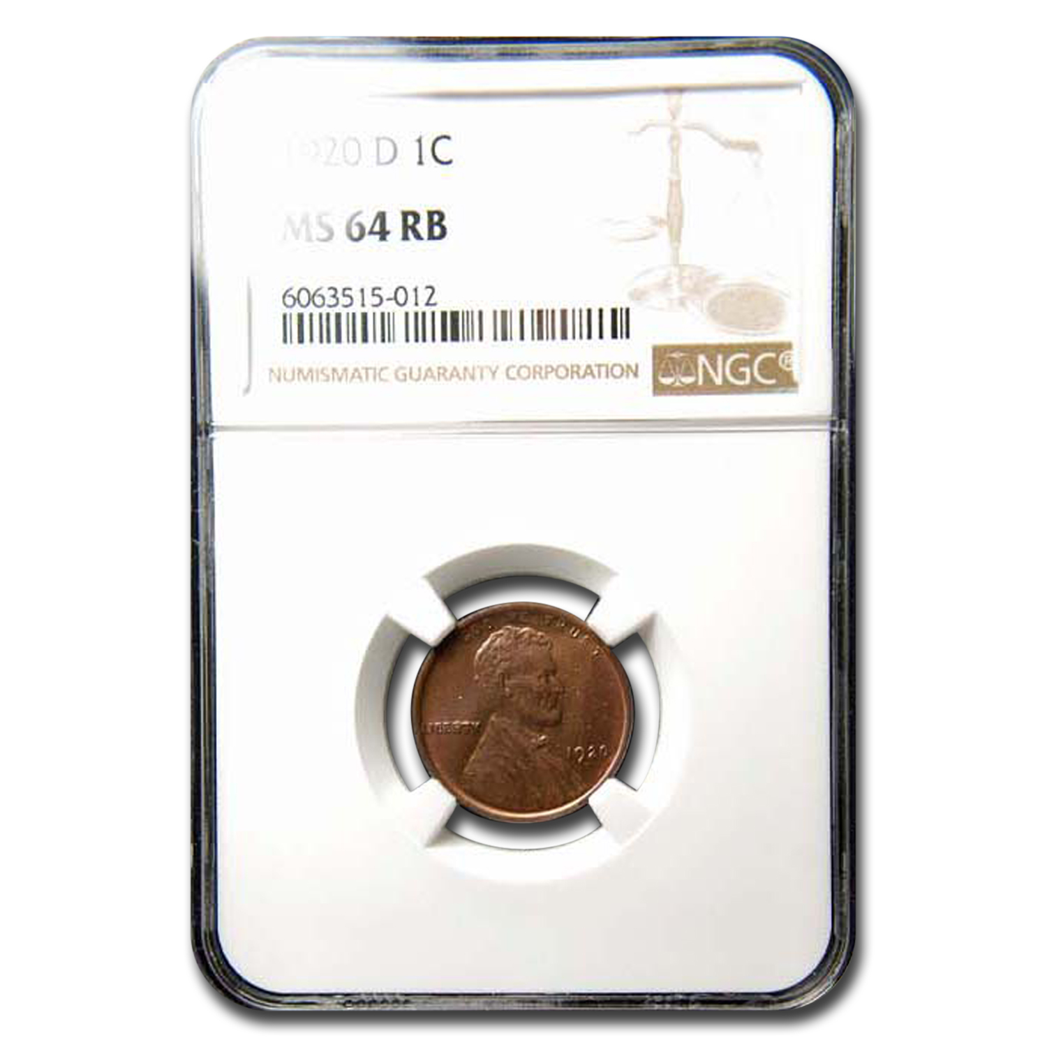 Buy 1920-D Lincoln Cent MS-64 NGC (Red/Brown)