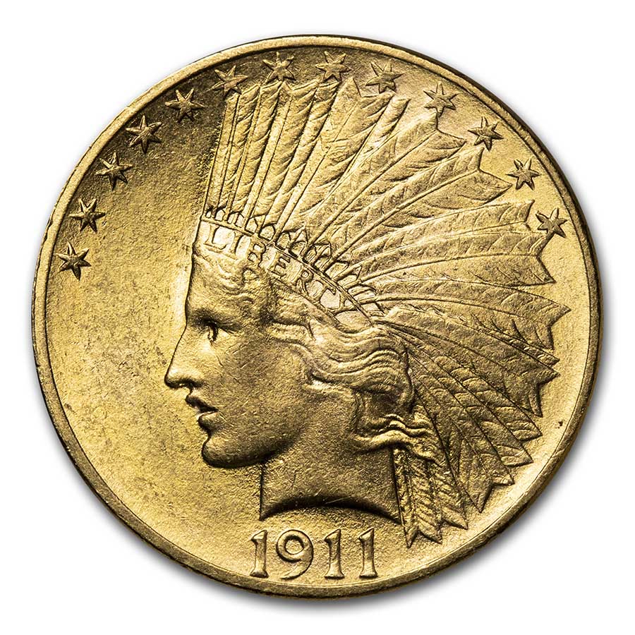 Buy 1911 $10 Indian Gold Eagle AU - Click Image to Close