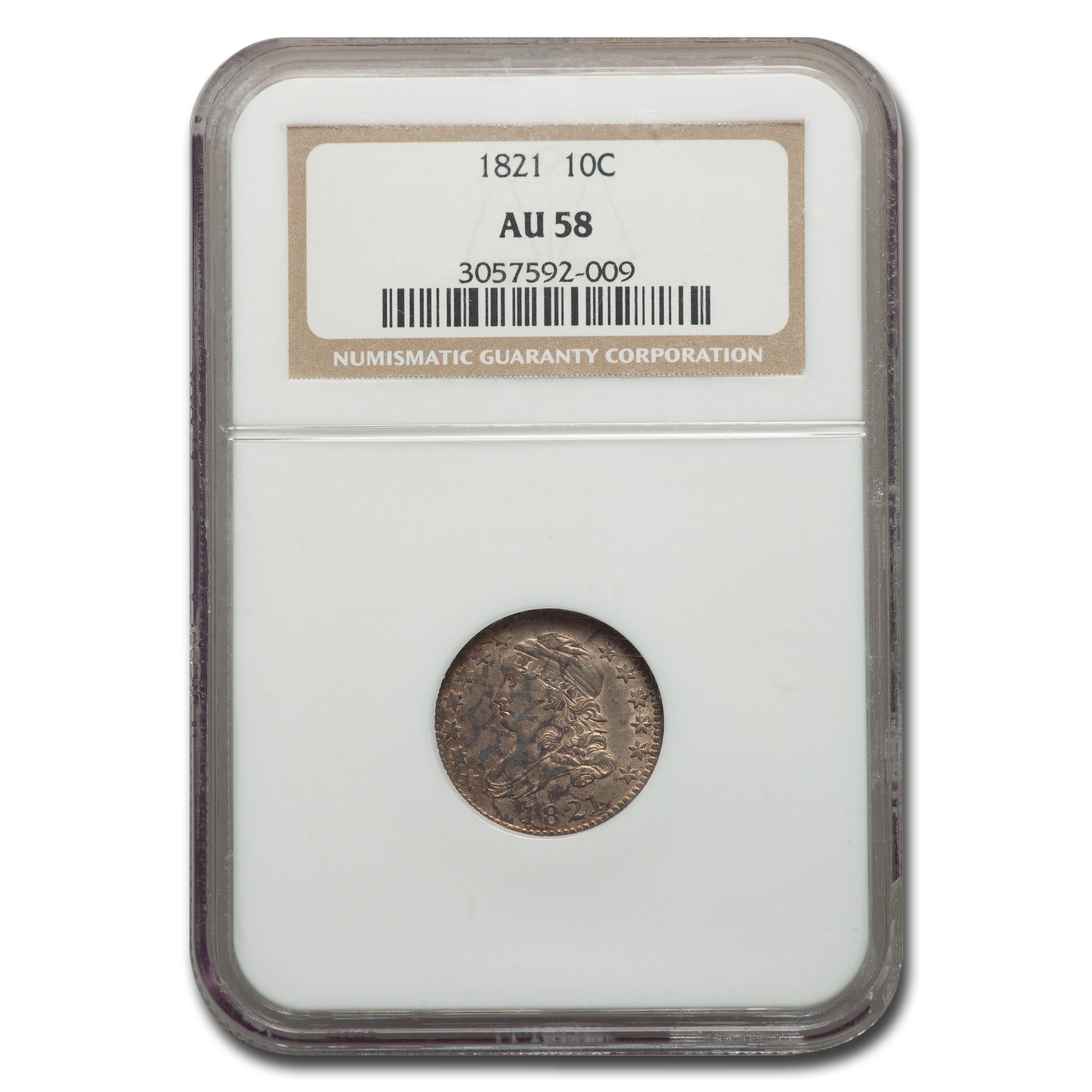 Buy 1821 Capped Bust Dime AU-58 NGC - Click Image to Close