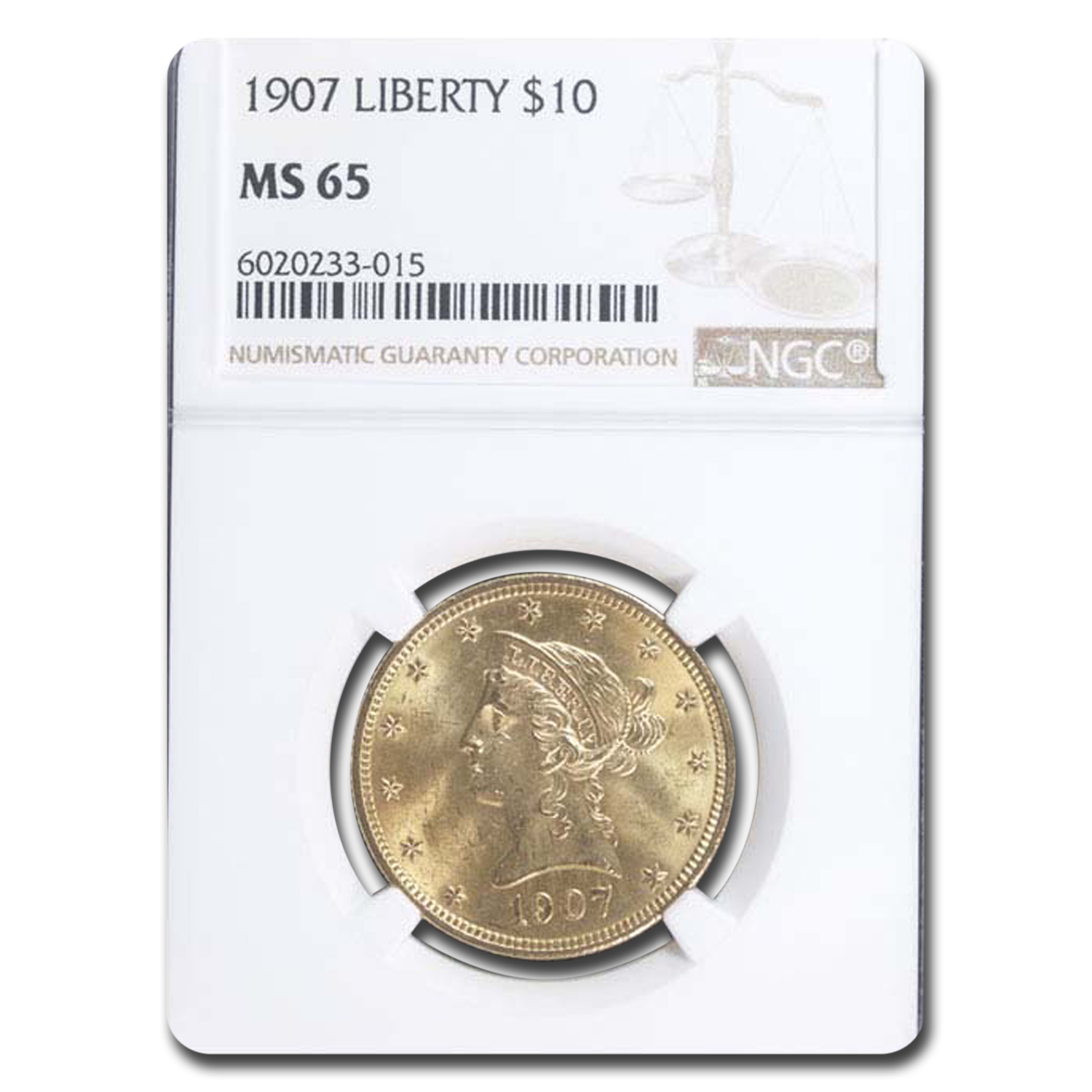 Buy 1907 $10 Liberty Gold Eagle MS-65 NGC