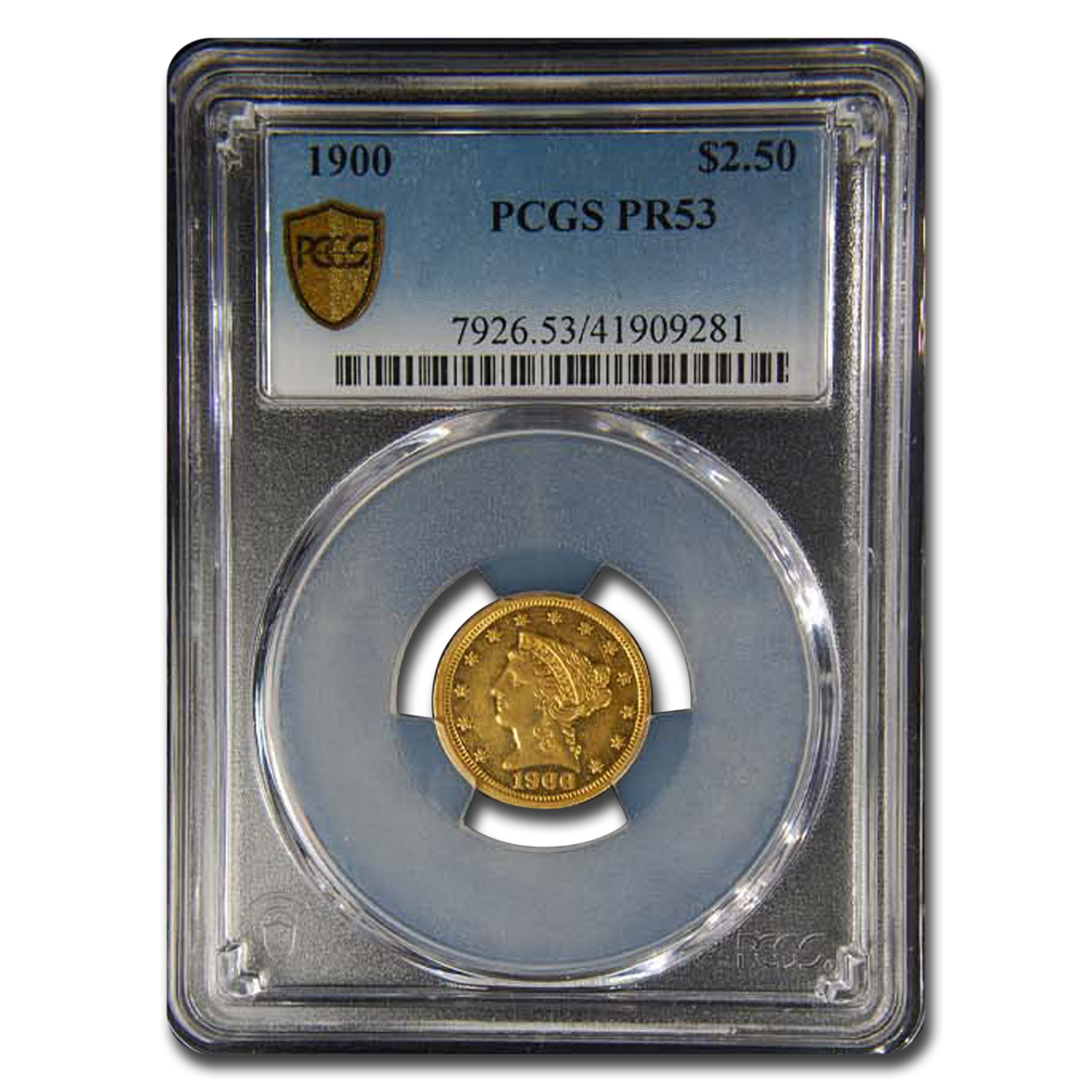 Buy 1900 $2.50 Liberty Gold Quarter Eagle PR-53 PCGS