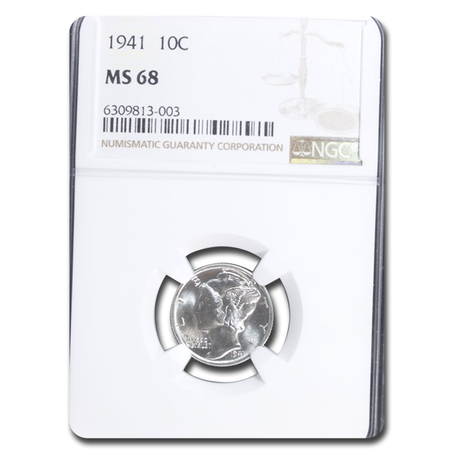 Buy 1941 Mercury Dime MS-68 NGC