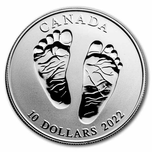 Buy 2022 Canada 1/2 oz Silver $10 Welcome Baby Reverse Proof