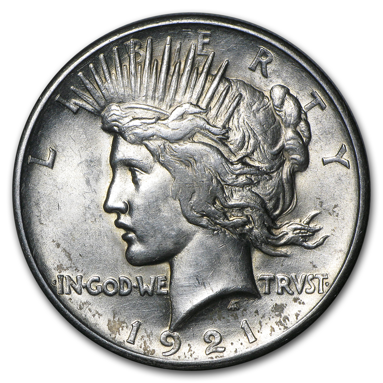 Buy 1921 Peace Dollar AU Details (High Relief, Cleaned)