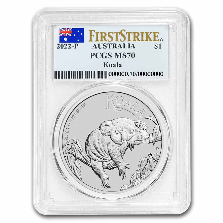 Buy 2022 Australia 1 oz Silver Koala MS-70 PCGS (FirstStrike?)