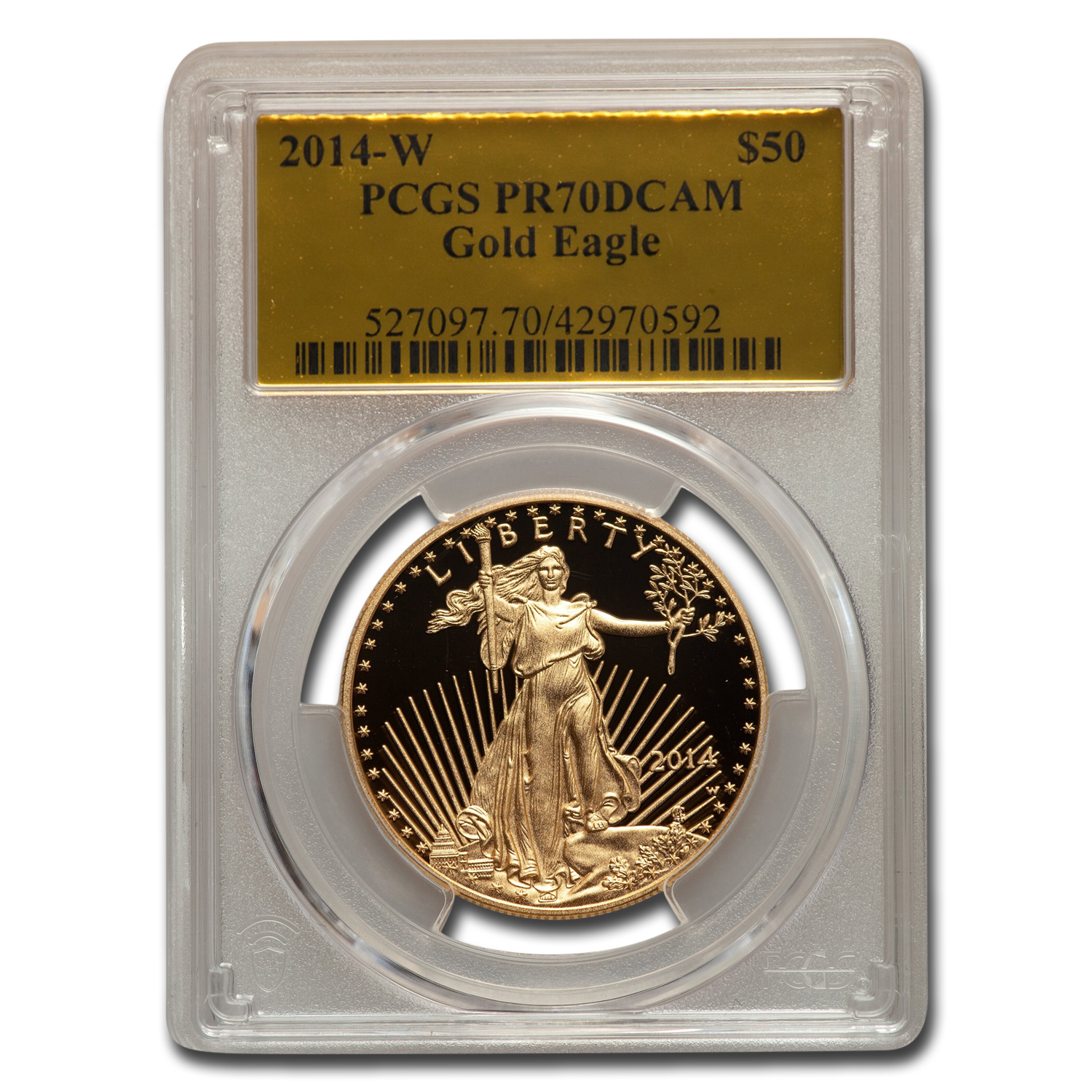 Buy 2014-W 1 oz Proof American Gold Eagle PR-70 PCGS (Gold Foil)