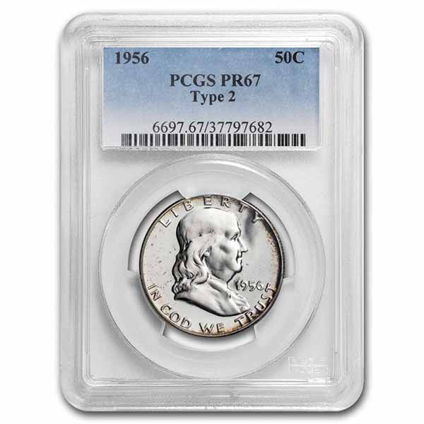 Buy 1956 Franklin Half Dollar Type-II PR-67 PCGS