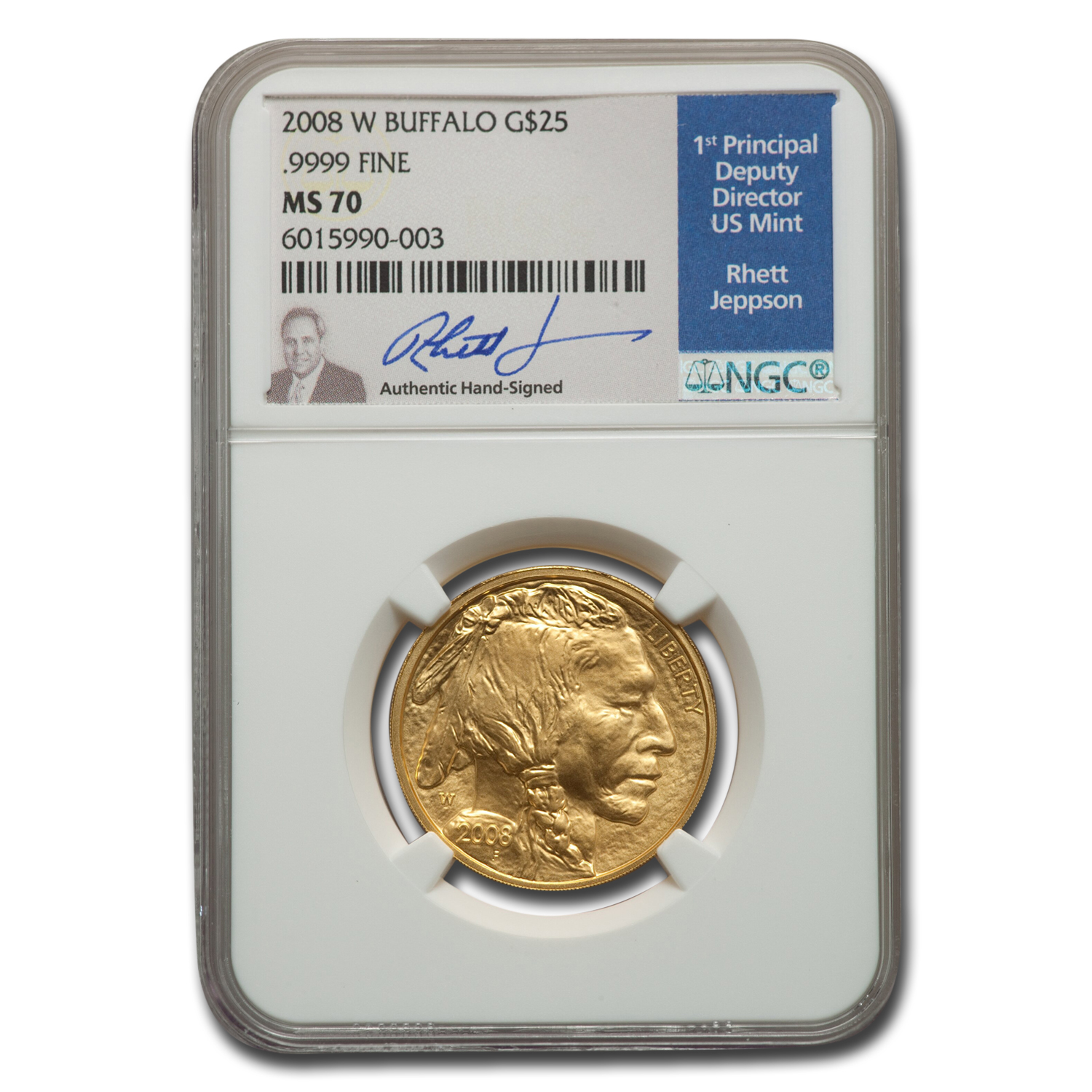 Buy 2008-W 1/2 oz Gold Buffalo MS-70 NGC (Jeppson) - Click Image to Close